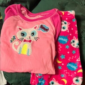 Pink Cat Kids Pajamas